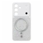 Shiny Diamond with Magnetic Case for Samsung Galaxy S26 - White